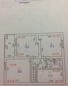 Дом 227м², 3-этажный, участок 10 сот.  