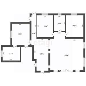 Дом 250м², 1-этажный, участок 7 сот.  