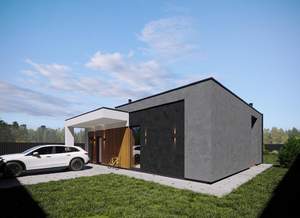 Дом 174м&sup2;, 1-этажный, участок 7 сот.  