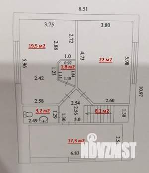 Дом 174м², 2-этажный, участок 7 сот.  