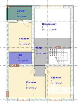 Дом 207м², 2-этажный, участок 10 сот.  