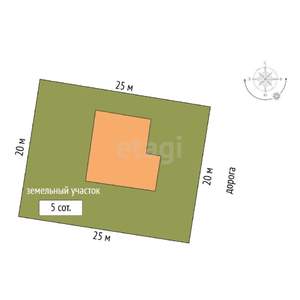 Дом 150м², 2-этажный, участок 5 сот.  