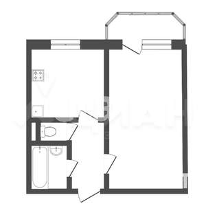 1-к квартира, на длительный срок, 35м2, 1/9 этаж