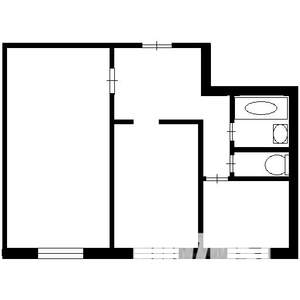 2-к квартира, на длительный срок, 49м2, 8/10 этаж