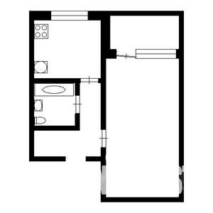 1-к квартира, на длительный срок, 34м2, 5/6 этаж