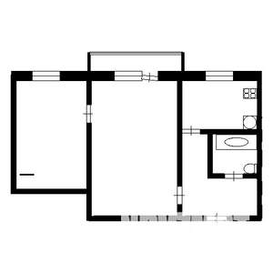 2-к квартира, на длительный срок, 48м2, 8/10 этаж