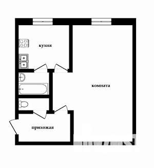 1-к квартира, на длительный срок, 33м2, 3/9 этаж