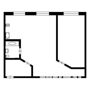 2-к квартира, на длительный срок, 58м2, 1/3 этаж