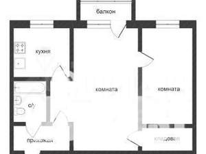 2-к квартира, на длительный срок, 49м2, 9/9 этаж
