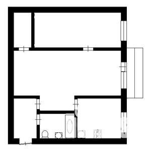 2-к квартира, на длительный срок, 44м2, 5/5 этаж