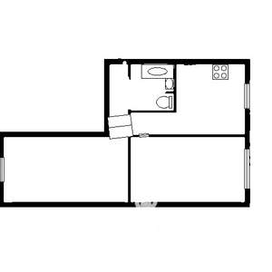2-к квартира, на длительный срок, 43м2, 2/5 этаж