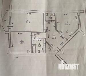 2-к квартира, на длительный срок, 100м2, 4/6 этаж