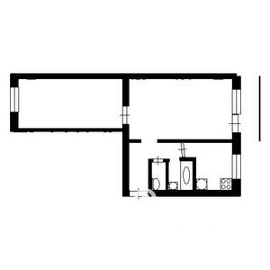 2-к квартира, на длительный срок, 46м2, 5/9 этаж