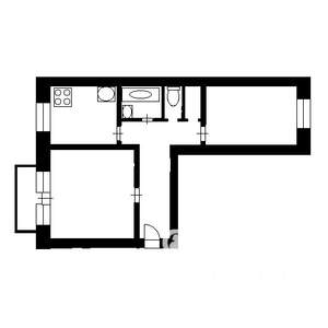 2-к квартира, на длительный срок, 56м2, 2/3 этаж
