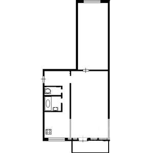 2-к квартира, на длительный срок, 45м2, 5/5 этаж