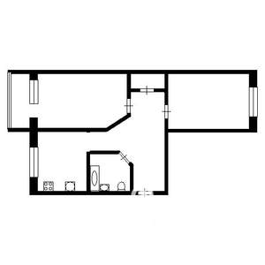 2-к квартира, на длительный срок, 48м2, 9/9 этаж