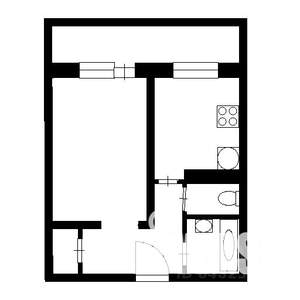 1-к квартира, на длительный срок, 42м2, 2/12 этаж
