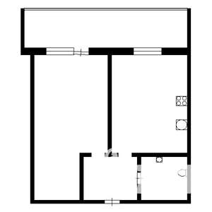 1-к квартира, на длительный срок, 33м2, 1/9 этаж