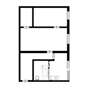2-к квартира, на длительный срок, 43м2, 4/4 этаж