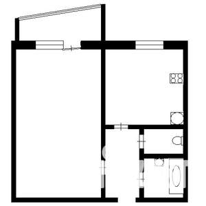 1-к квартира, на длительный срок, 33м2, 1/9 этаж