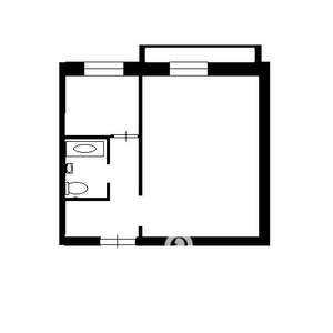 1-к квартира, на длительный срок, 33м2, 4/6 этаж