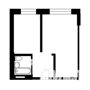 1-к квартира, на длительный срок, 33м2, 2/16 этаж