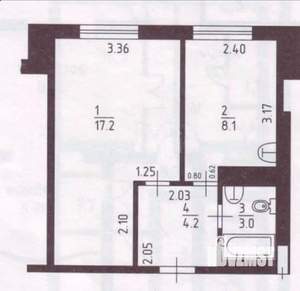 1-к квартира, на длительный срок, 33м2, 11/16 этаж