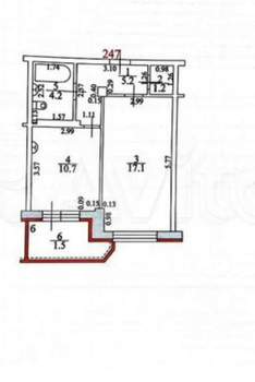1-к квартира, на длительный срок, 38м2, 15/17 этаж