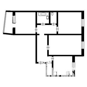 3-к квартира, вторичка, 65м2, 8/9 этаж