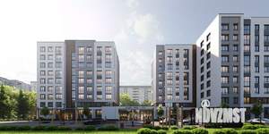2-к квартира, строящийся дом, 58м2, 1/9 этаж