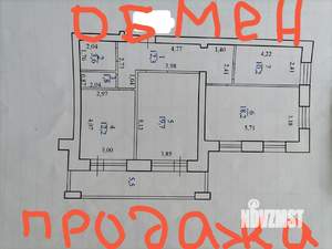 3-к квартира, вторичка, 78м2, 1/6 этаж