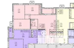 3-к квартира, вторичка, 80м2, 4/9 этаж