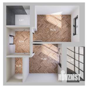 1-к квартира, вторичка, 42м2, 5/10 этаж