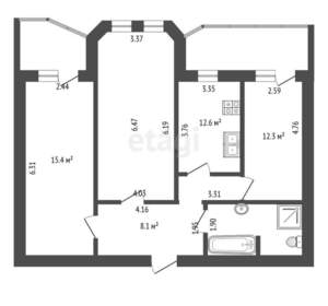 3-к квартира, вторичка, 100м2, 3/9 этаж
