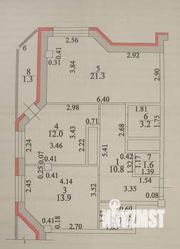 2-к квартира, вторичка, 66м2, 10/12 этаж