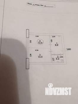 2-к квартира, вторичка, 37м2, 1/4 этаж
