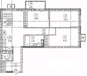 3-к квартира, строящийся дом, 80м2, 9/9 этаж