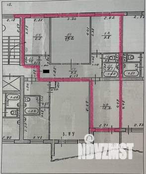 3-к квартира, вторичка, 64м2, 4/9 этаж