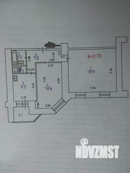 2-к квартира, вторичка, 70м2, 4/15 этаж