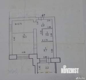 1-к квартира, вторичка, 46м2, 9/11 этаж