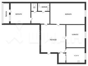 3-к квартира, вторичка, 67м2, 7/10 этаж
