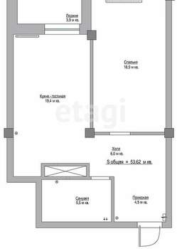 2-к квартира, вторичка, 31м2, 3/9 этаж