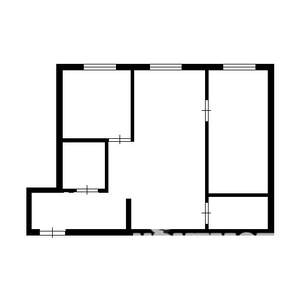 2-к квартира, вторичка, 44м2, 1/4 этаж
