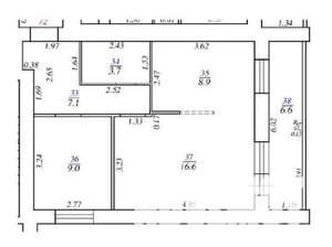 2-к квартира, вторичка, 48м2, 9/14 этаж