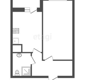 1-к квартира, вторичка, 40м2, 6/27 этаж