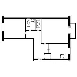 2-к квартира, вторичка, 45м2, 4/5 этаж
