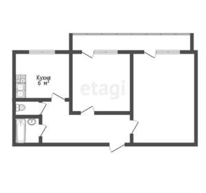 2-к квартира, вторичка, 48м2, 4/5 этаж