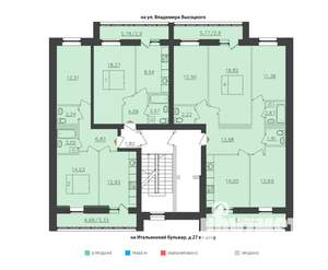 2-к квартира, вторичка, 53м2, 2/11 этаж