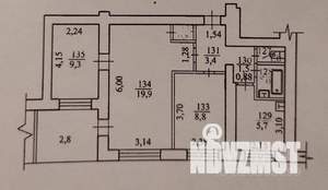 3-к квартира, вторичка, 52м2, 2/9 этаж