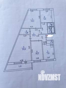4-к квартира, вторичка, 80м2, 7/10 этаж